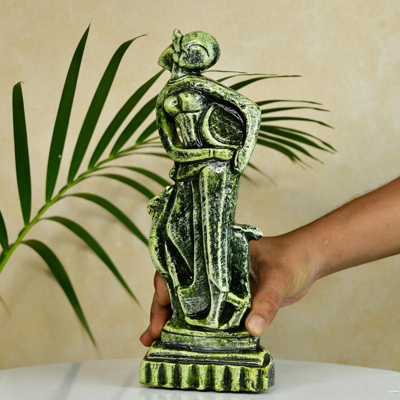 Sowpeace Premium Terracotta Abstract Lady with Deer Tabletop