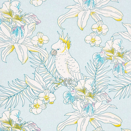 Haus & Kinder Tropical Bird, 100% Cotton Double Bedsheet, 144 TC - Dista