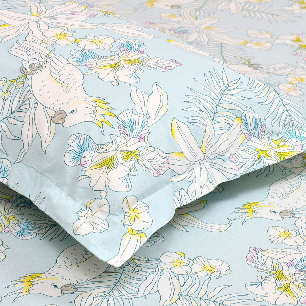 Haus & Kinder Tropical Bird, 100% Cotton Double Bedsheet, 144 TC - Dista