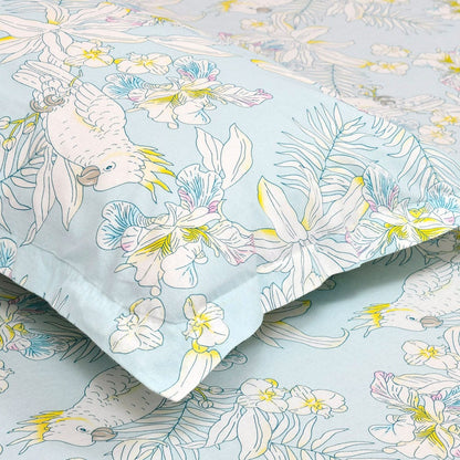 Haus & Kinder Tropical Bird, 100% Cotton Double Bedsheet, 144 TC - Dista