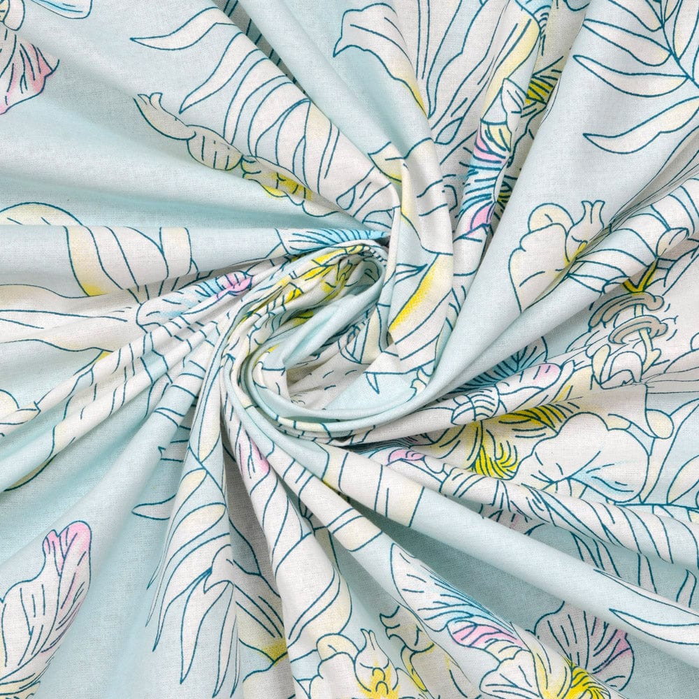 Haus & Kinder Tropical Bird, 100% Cotton Double Bedsheet, 144 TC - Dista