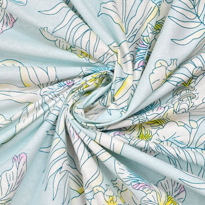 Haus & Kinder Tropical Bird, 100% Cotton Double Bedsheet, 144 TC - Dista