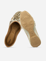 Thumbnail for Desi Colour Women Indian Ethnic Footwear-Grey Emb