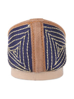 Thumbnail for Desi Colour Women Indian Ethnic Footwear-Navy Blue Emb - Distacart