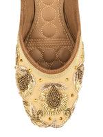 Thumbnail for Desi Colour Women Indian Ethnic Footwear-Gold Stone Dabka - Distacart