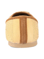 Thumbnail for Desi Colour Women Indian Ethnic Footwear-Gold Stone Dabka - Distacart