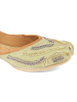 Thumbnail for Desi Colour Women Indian Ethnic Footwear-Gold Lines - Distacart