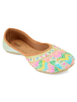 Thumbnail for Desi Colour Women Indian Ethnic Footwear-Grey Multicolour - Distacart