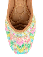 Thumbnail for Desi Colour Women Indian Ethnic Footwear-Grey Multicolour - Distacart