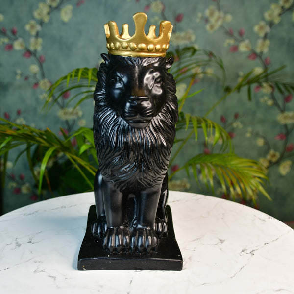 Sowpeace Black Lion Showpiece