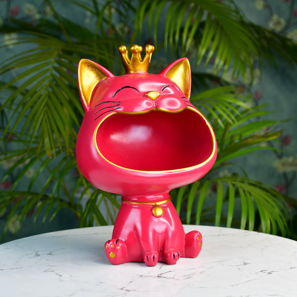 Sowpeace Moulded Resin Cat Holder