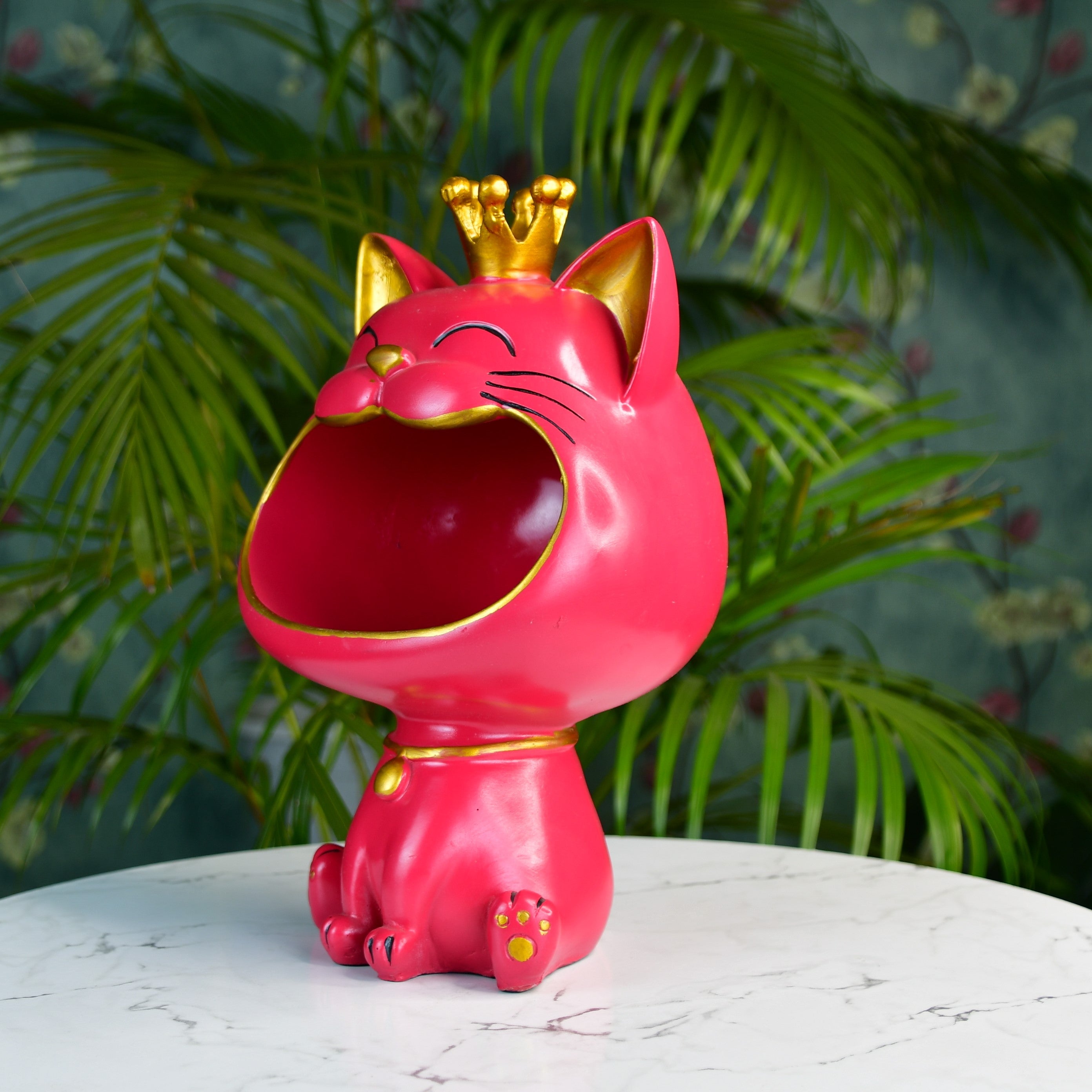 Sowpeace Moulded Resin Cat Holder