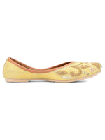 Thumbnail for Desi Colour Women Indian Ethnic Footwear-Gold Dabka-2 - Distacart