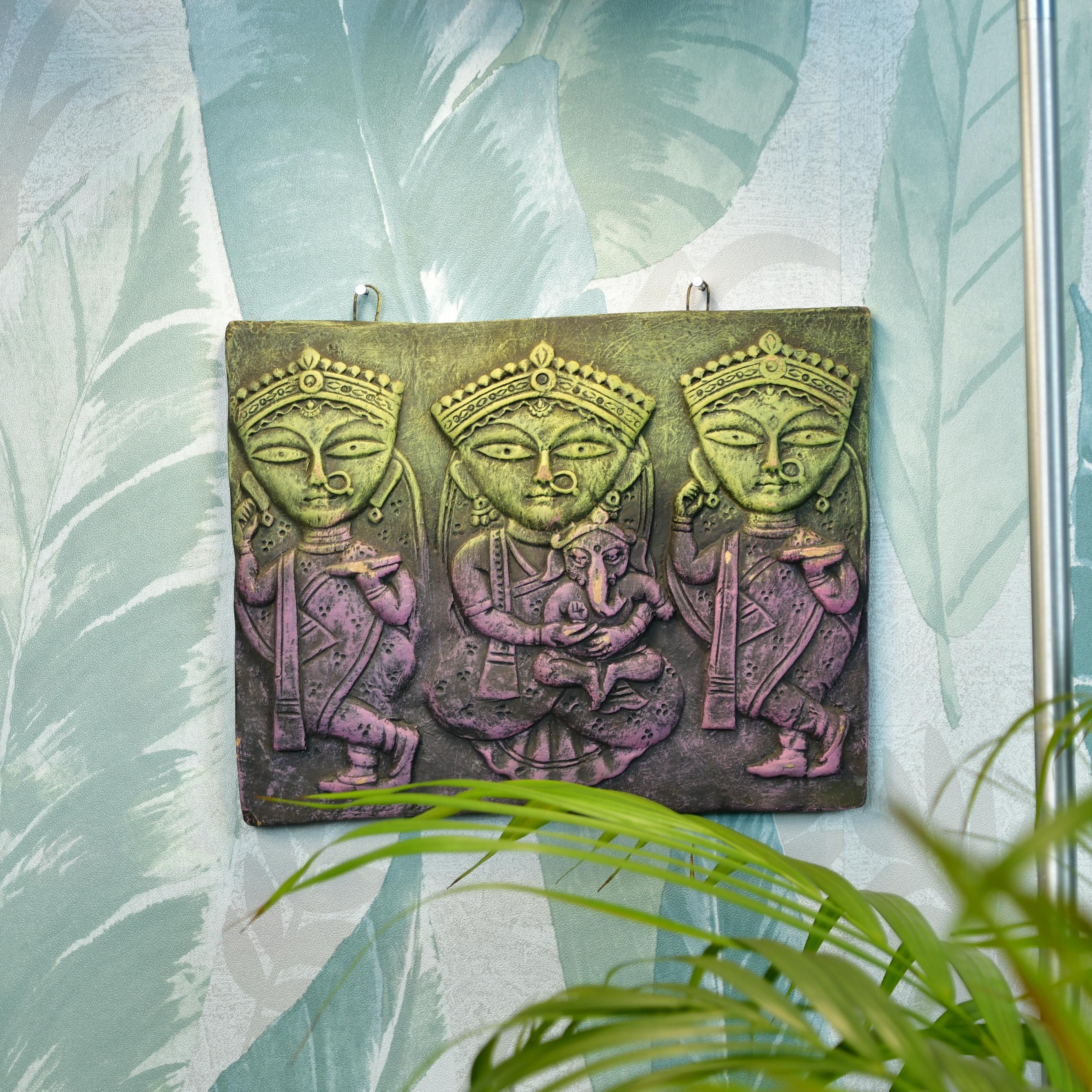 Sowpeace Premium Terracotta Jamini Roy Abstract Wall Art Decor