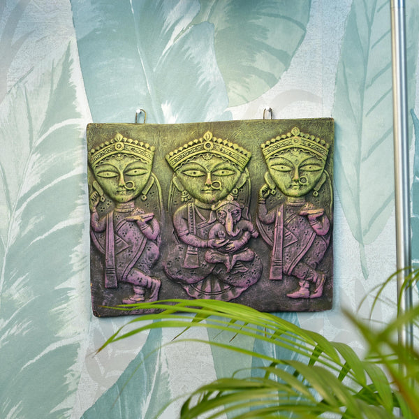 Sowpeace Premium Terracotta Jamini Roy Abstract Wall Art Decor