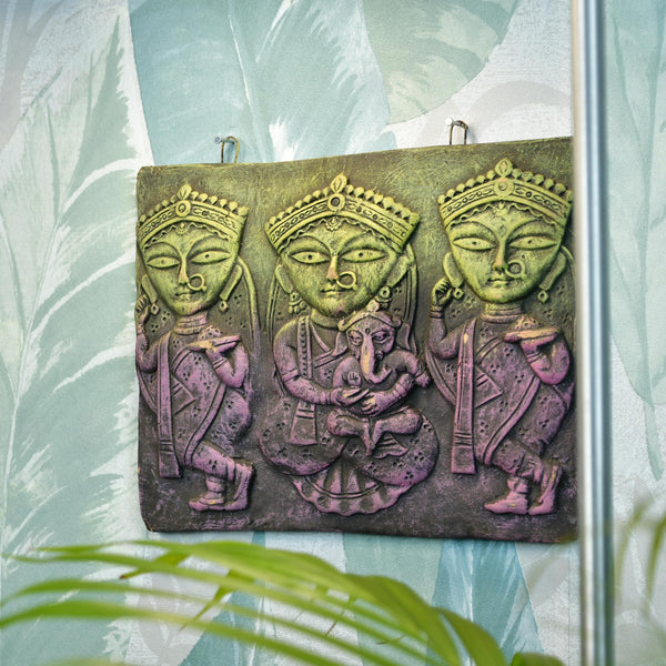 Sowpeace Premium Terracotta Jamini Roy Abstract Wall Art Decor