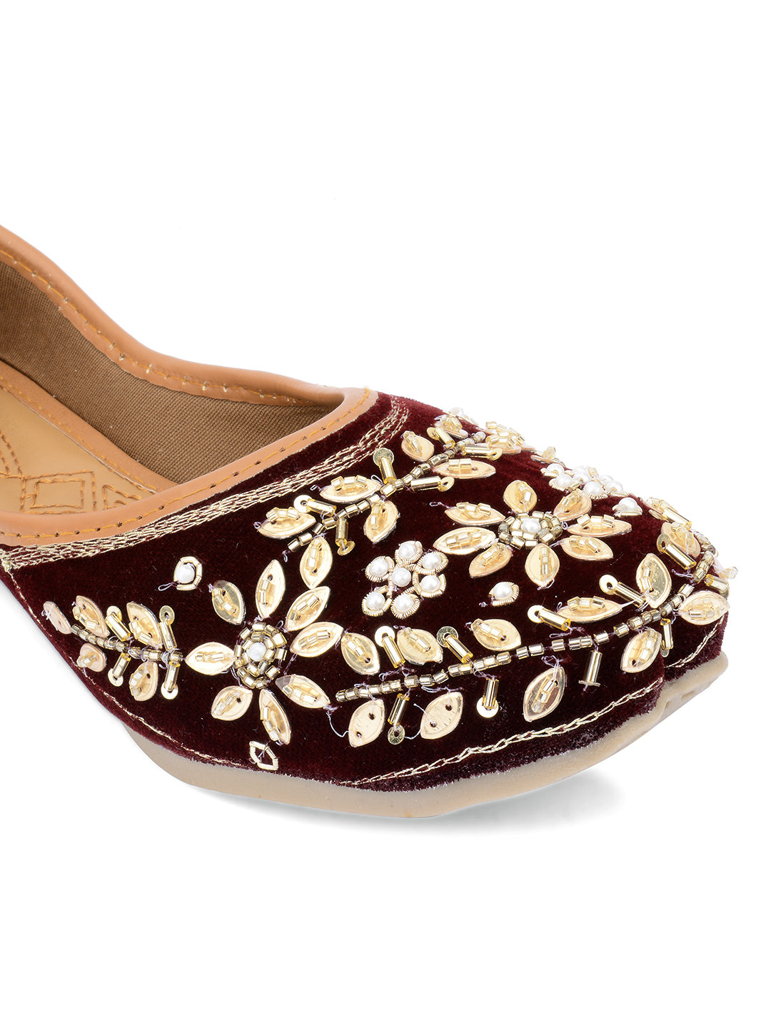 Desi Colour Women Indian Ethnic Footwear-Velvet Wedding-6 - Distacart