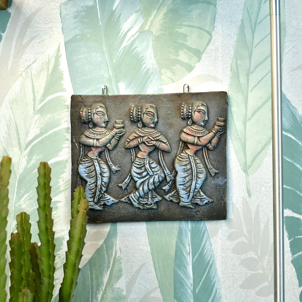 Sowpeace Premium Terracotta Abstract Three Women Wall Art