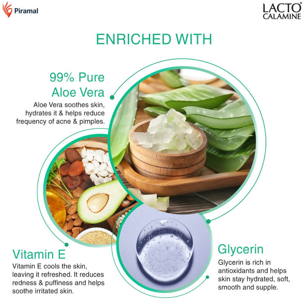 Lacto Calamine Aloe Vera Gel Face Moisturizer - Distacart