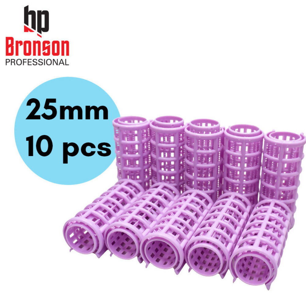 Bronson Professional Roller Curlers Clips For Women - 25mm - Dista