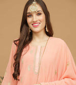 Thumbnail for Joban Fashion Lite Beige Georgette Lehenga Set