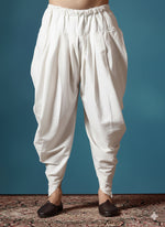 Thumbnail for Zavaya Cream Plain Cotton Dhoti - Dista