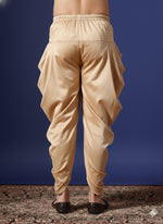 Thumbnail for Zavaya Beige Plain Cotton Dhoti - Dista