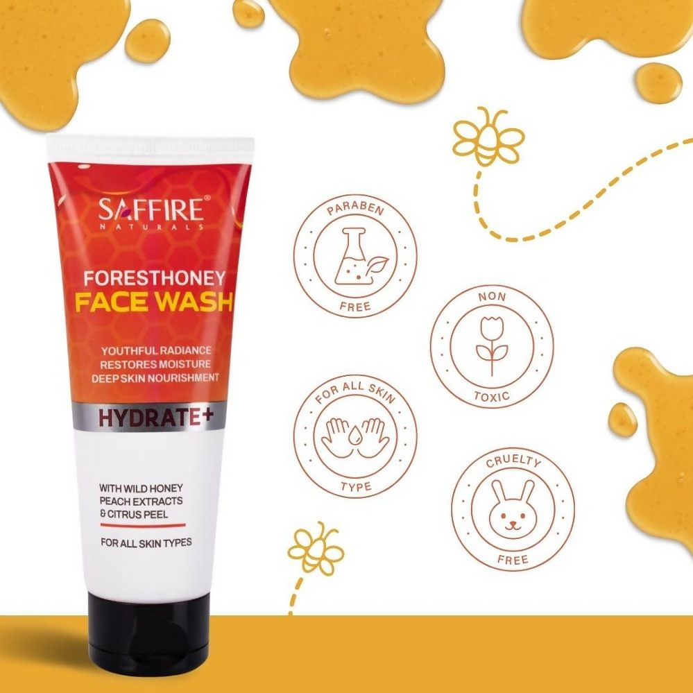 Saffire Naturals Forest Honey Face Wash - Distacart