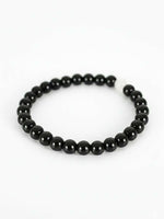 Thumbnail for NVR Unisex Black & White Crystal Beaded Bracelet - Distacart