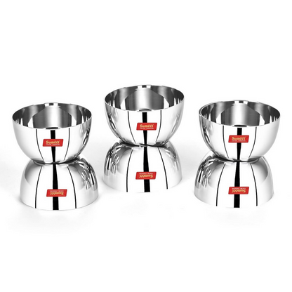Sumeet Stainless Steel Big Apple Bowl - 9.8cm - Dista