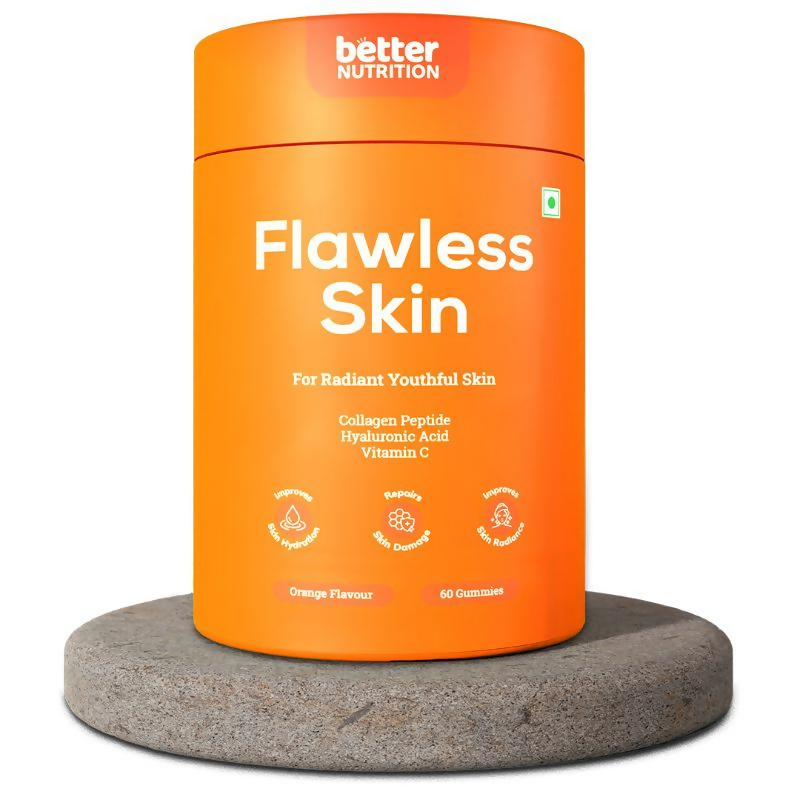 Better Nutrition Flawless Skin Gummies for Skin Hydration, Glowing Skin & Elasticity - Distacart