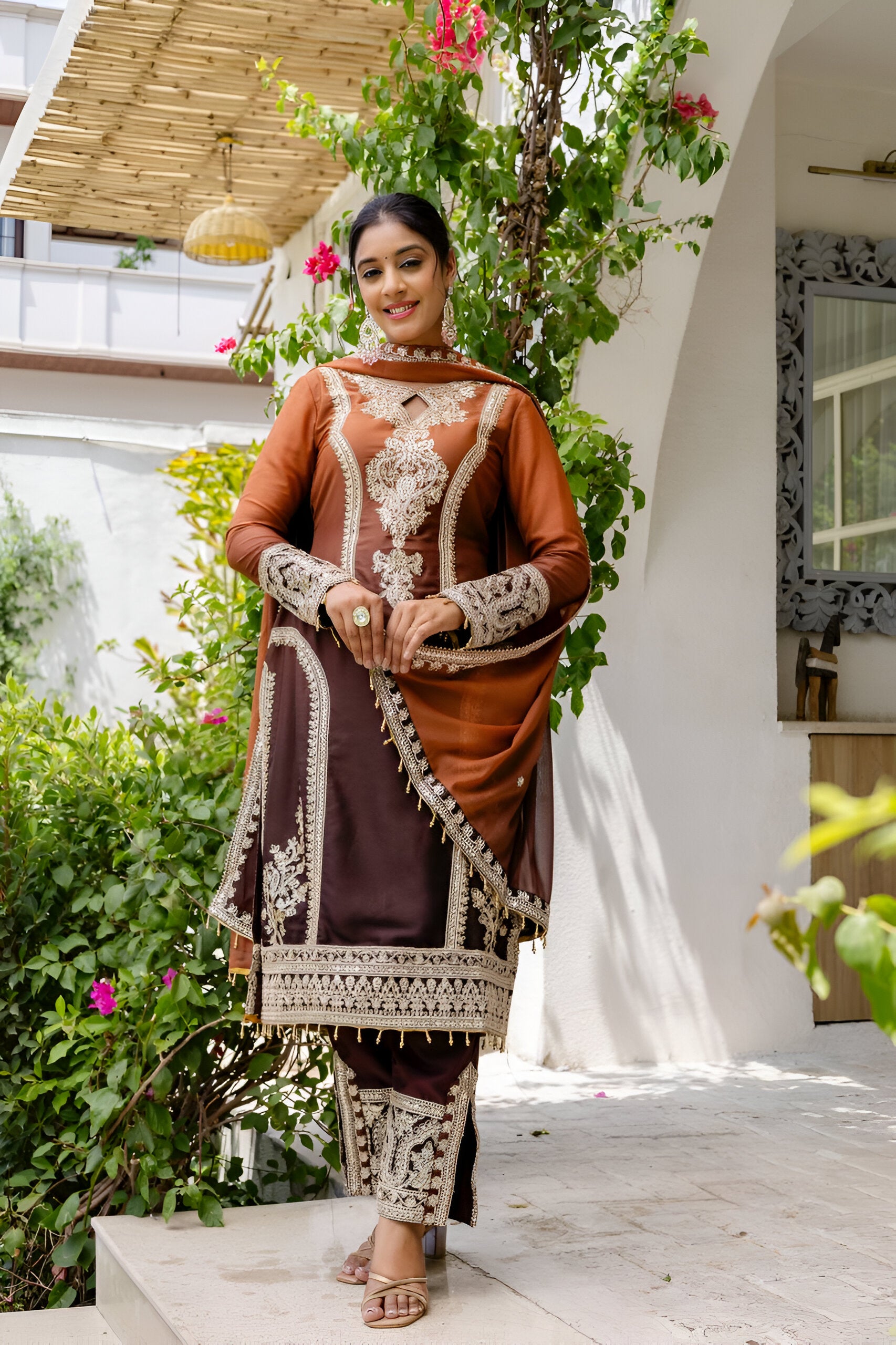 Lehenga Mart Designer Salwar Suit for Women or Girls - Magenta - Distacart