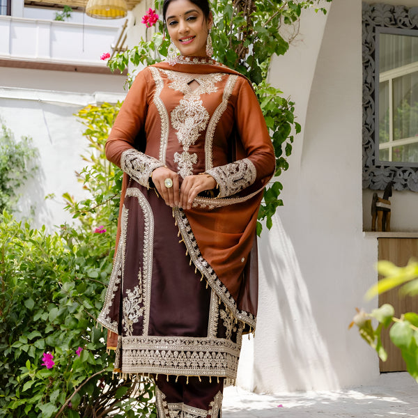 Lehenga Mart Designer Salwar Suit for Women or Girls - Magenta - Distacart