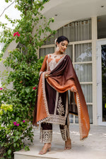 Thumbnail for Lehenga Mart Designer Salwar Suit for Women or Girls - Magenta - Distacart