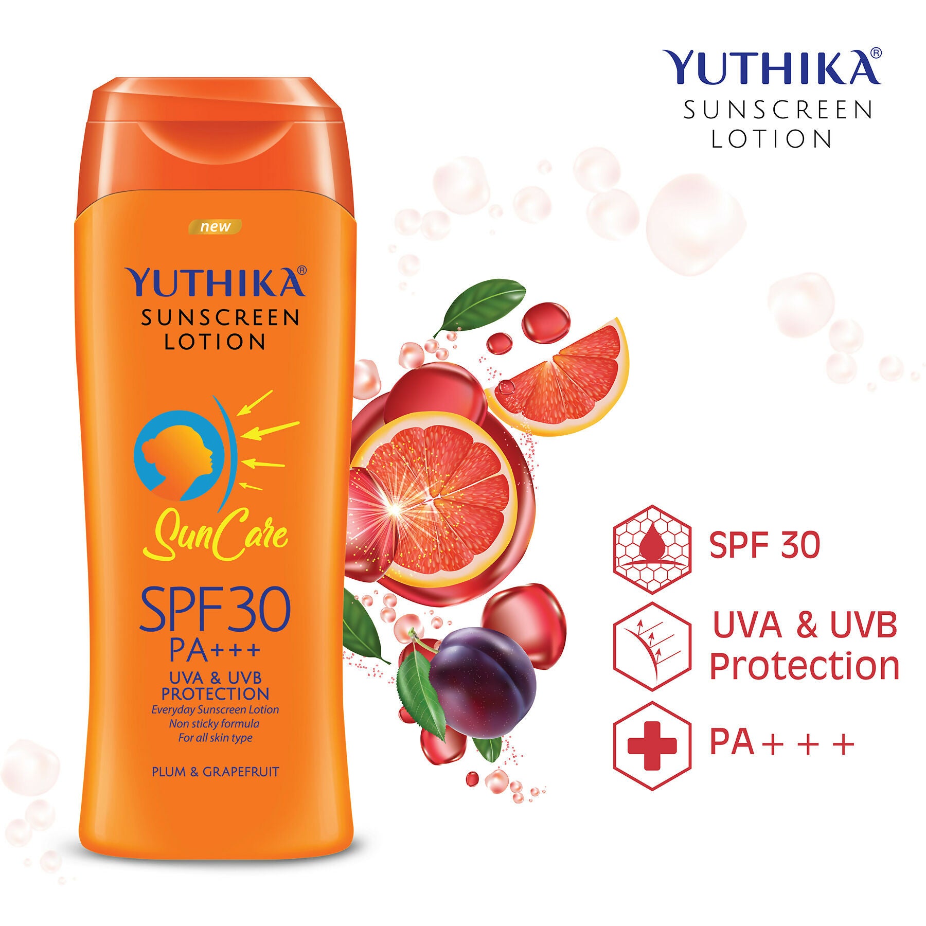 Yuthika Sunscreen Lotion Sun Care Spf 30 Pa+++ - Distacart