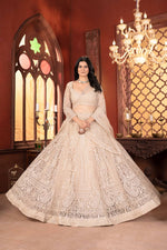 Thumbnail for Lehenga Mart Designer Wedding Lehenga Choli For Women - Beige - Distacart