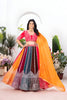 Lehenga Mart Multicolor Georgette Desigenr Wedding Lehnega Choli - Distacart