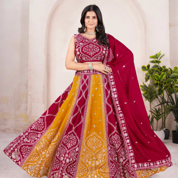 Lehenga Mart Designer Wedding Lehenga Choli For Women - Pink - Distacart