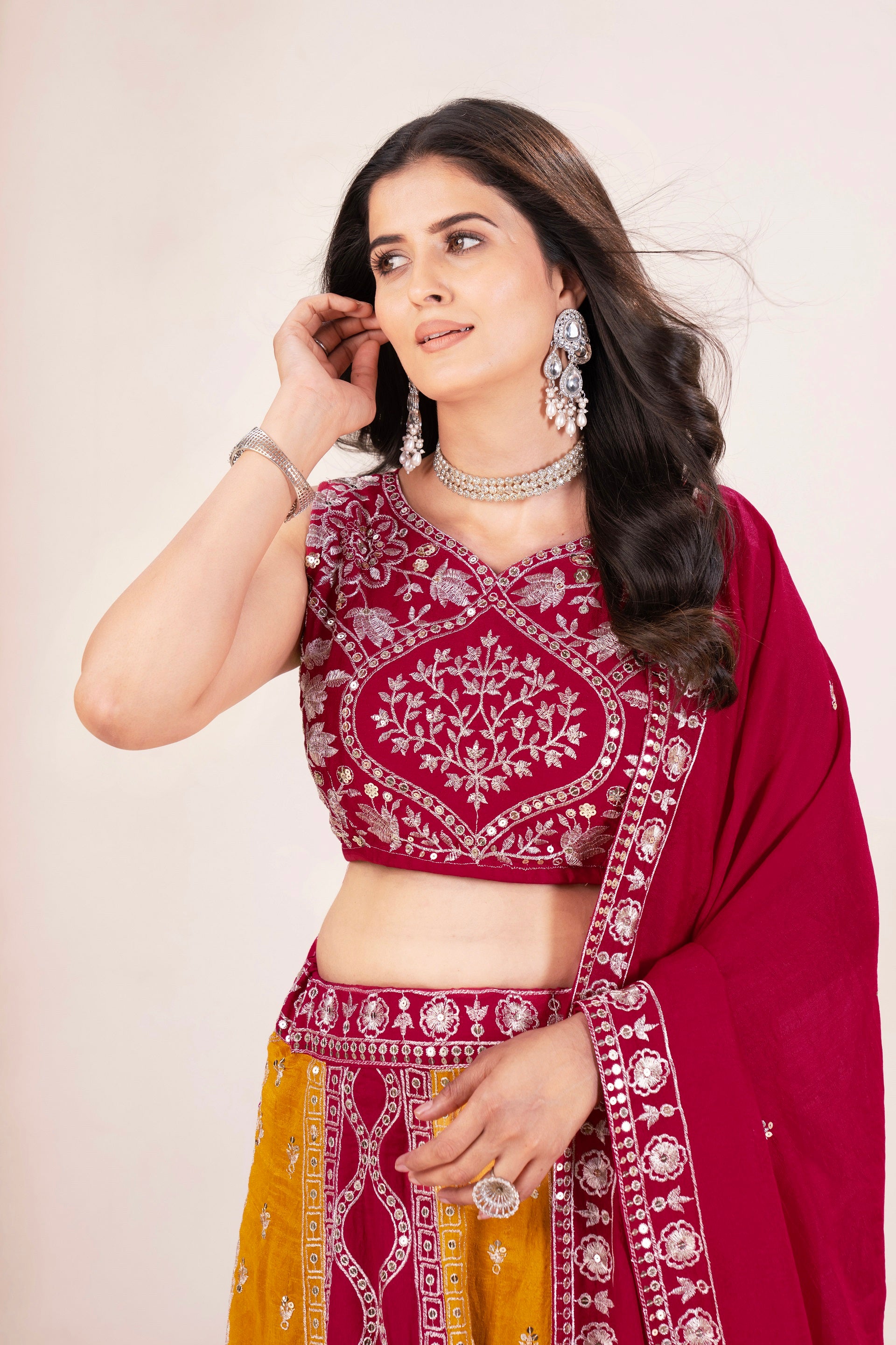 Lehenga Mart Designer Wedding Lehenga Choli For Women - Pink - Distacart