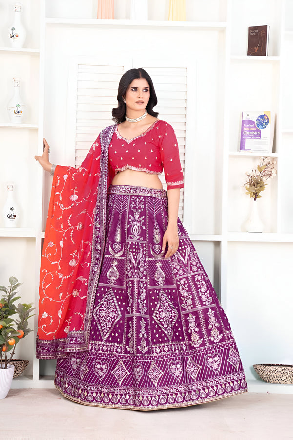 Lehenga Mart Designer Wedding Lehenga Choli For Women - Multicolor - Distacart