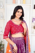 Thumbnail for Lehenga Mart Designer Wedding Lehenga Choli For Women - Multicolor - Distacart