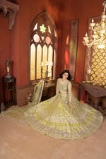 Thumbnail for Lehenga Mart Designer Wedding Lehenga Choli For Women - Parrot Green - Distacart