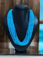Thumbnail for Inhanns Handmade Beaded Multilayer Necklace, 20 Layers - Skay Blue - Distacart
