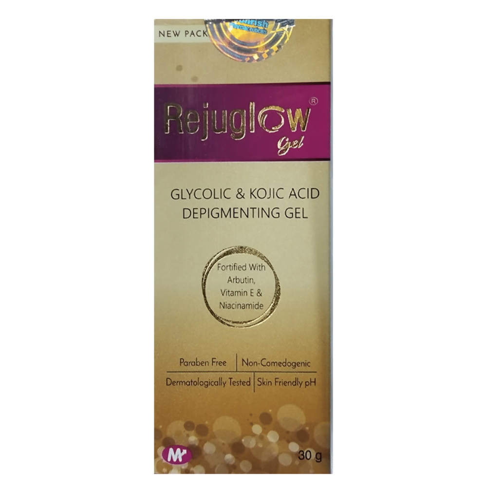 Rejuglow Gel with Glycolic Acid, Kojic Acid, Niacinamide & Vitamin E - Distacart