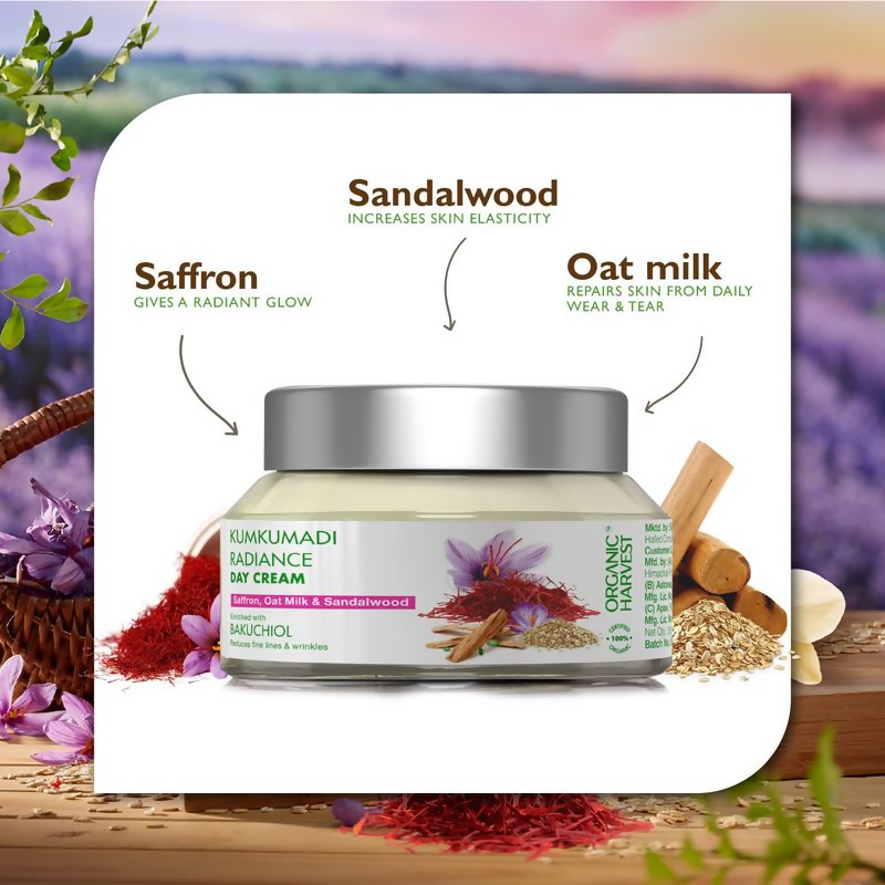 Organic Harvest Organic Kumkumadi Cream With Saffron - Distacart