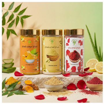 Herbal Aura Rose Petals Powder Kasturimajal Powder Multani Mitti Powder - Distacart