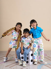 Thumbnail for Snakes and Ladders Boys Multi Color Snake Print Shirt from Siblings Collection - Distacart
