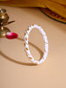 Ruby Raang White Traditional Bangle - Dista