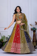 Thumbnail for Lehenga Mart Designer Wedding Lehenga choli for Women - Multicolor