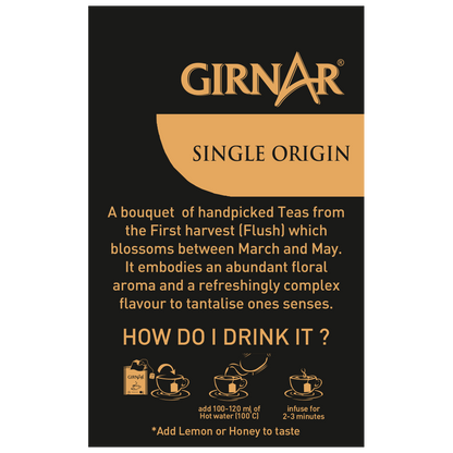 Girnar Single Origin Black Tea Bags - Darjeeling Tea - Distacart